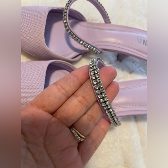 ❌⭕️SOLD ⭕️❌ Zara puprle lilac kitten heels sparkly - Picture 5 of 12